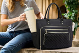15.6 Inch Laptop Tote Bag Multi-Pocket Commuter Handbag for Work & Daily Use