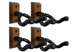 Guitar Wall Mount Walnut Wood Hanger Stand for Acoustic Electric Guitar Banjo Bass