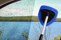 Car Windshield Cleaning Tool with 4 Reusable Microfiber Pads
