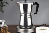 1/3/6 Cups Moka Latte Stainless Pot Stovetop Espresso Coffee Maker