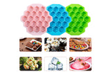 3-Piece 19 Cell Silicone Bee Honeycomb Cake Chocolate Ice Mould