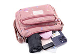 Women's Graffiti Print Zip Pocket Crossbody Bag Shoulder Bag Travel Messenger Bag