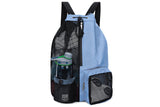 Swim Backpack Foldable Mesh Drawstring Bag