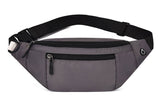 Unisex Bum Bag Fanny Pack Zip Pouch Waist Belt Wallet with Headphone Jack