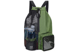 Swim Backpack Foldable Mesh Drawstring Bag