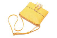 Women Crossbody Messenger Bag Shoulder Bag with Tassel Zipper