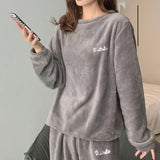 Women’s Fluffy Pyjamas Set