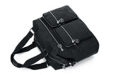 Multi-Pocket Nylon Tote Bag with Adjustable Shoulder Strap Crossbody Handbag Travel Bag