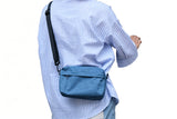 Travel Crossbody Bag with Luggage Sleeve Multi Layer Card Slots Sling Bag Passport Purse