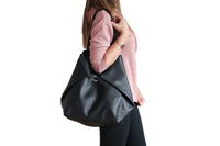 PU Leather Oversized Tote Bag Large Handbag with Internal Cosmetic Bag