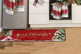 2Pcs Christmas Kitchen Floor Mat