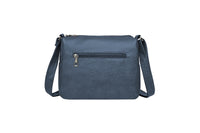 Retro Multi Pockets Crossbody Bag PU Leather Crossbody Shoulder Bag