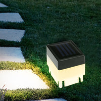 Solar Powered Garden Yard Post Cap Light Pool LED Lamp