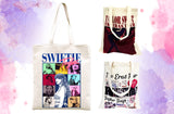 Taylor Swift Inspired Canvas Tote Bag