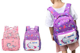 Cartoon Unicorn Travel Backpack For Girls Boys School Bag
