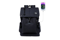 Large Capacity Anti-Theft Travel Backpack Preppy School Bag with USB Charging Port