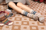 5 Pack Winter Warm Knit Socks Thick Soft Multicolor Free Size for Men and Women
