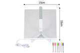 LED Note Board with 7 Colorful Pens Lighted Acrylic Dry Erase Board