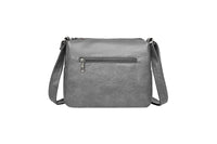 Retro Multi Pockets Crossbody Bag PU Leather Crossbody Shoulder Bag