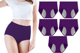 5Pcs Mid Waist Menstrual Leakproof Panties for Women