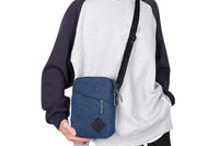Men's Oxford Crossbody Shoulder Bag with Adjustable Strap