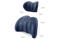 Car Seat Memory Foam Lumbar Back Pillow Support Back Chair Cushion Neck Pillow