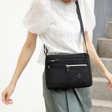 Multi-Pocket Splash-Proof Nylon Crossbody Shoulder Bag