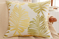 45x45cm Palm Leaf Floral Print Single-Sided Pillow Cover for Sofa Pillow