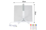 LED Note Board with 7 Colorful Pens Lighted Acrylic Dry Erase Board