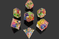 Enchanted Starlight 7 Dice Set for RPG DND Tabletop Game