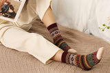 5 Pack Winter Warm Knit Socks Thick Soft Multicolor Free Size for Men and Women