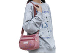 Women's Graffiti Print Zip Pocket Crossbody Bag Shoulder Bag Travel Messenger Bag