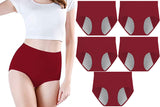 5Pcs Mid Waist Menstrual Leakproof Panties for Women