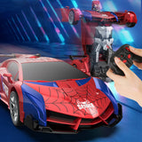 Spider Transform RC Cars Toys With Eye And Lights Remote Control Car Deformation