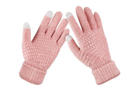 2 Pair Winter Thermal Warm Gloves for Men Women Touchscreen Knitted fleece gloves