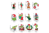 24PCS Grinch Inspired Christmas Tree Ornaments