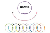50Pcs Color Wire Keychain Cable Rings