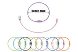 50Pcs Color Wire Keychain Cable Rings