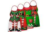 4Pcs Christmas Funny Cartoon Cooking Aprons for Kitchen