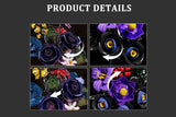 Creative Black Rose Eternal Flower Vase Building Blocks Set