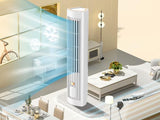 Rechargeable Desk Fan Bladeless Tower Fan with 3 Speed
