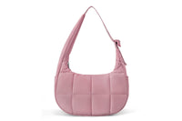 Small Puffer Crescent Shoulder Bag for Women