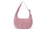 Small Puffer Crescent Shoulder Bag for Women