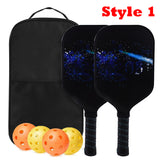 Fiberglass Surface Pickleball Rackets Set with Balls and Carry Bag