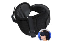 Airplane Travel Pillow with Head Strap and Eye Mask for Sleep