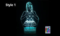 Taylor Swift Inspired 3D Acrylic LED Night Light with Remote Control and Smart Touch