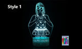 Taylor Swift Inspired 3D Acrylic LED Night Light with Remote Control and Smart Touch