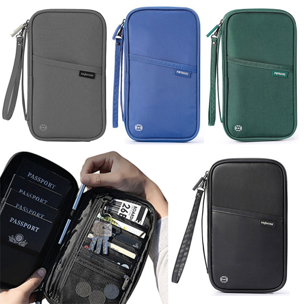 RFID Block Travel Passport Credit ID Holder Water-resistant Wallet