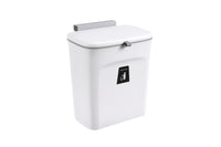 Kitchen Trash Can Wall-Mounted with Sliding Lid Seamless Sticker