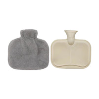 Wearable Hot Water Bottle with Furry Cover Waist Belt